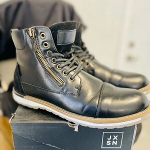 Men's JXSN Black Leather Boots